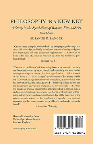 Philosophy in a New Key: A Study in the Symbolism of Reason, Rite, and Art,New