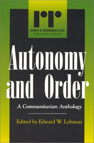 Autonomy And Order,Used