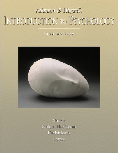 Atkinson and Hilgards Introduction to Psychology (NonInfoTrac Version with Lecture Notes),Used