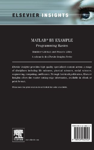 MATLAB by Example: Programming Basics (Elsevier Insights),Used