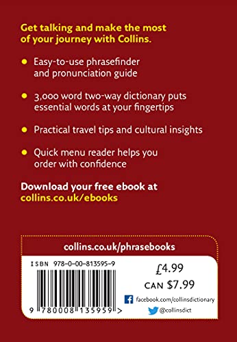 Collins Gem Turkish Phrasebook & Dictionary,Used