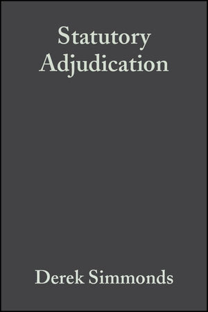 Statutory Adjudication: A Practical Guide,Used