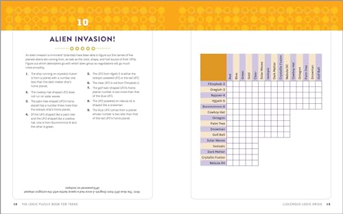 The Logic Puzzle Book for Teens: 100 Challenging Brain Games and Puzzles,New