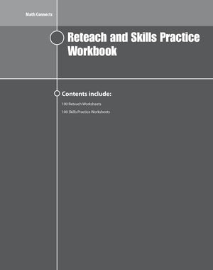 Reteach And Skills Practice Workbook, Course 1 (Math Connects),Used