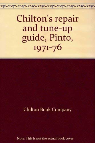 Chilton's repair and tuneup guide, Pinto, 197176,Used