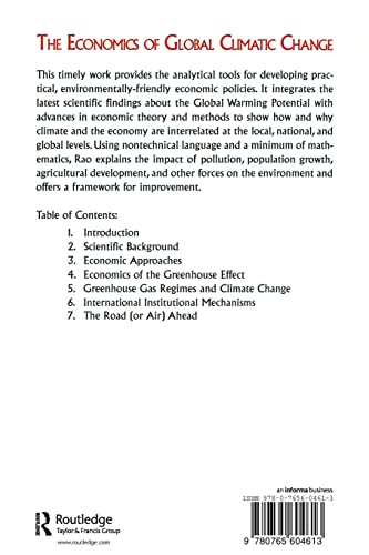 The Economics of Global Climatic Change,Used