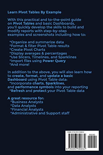 Excel 2019 Pivot Tables & Introduction To Dashboards The StepByStep Guide (The Excel 2019 StepByStep Series),Used