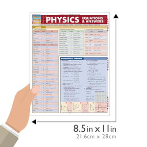 Physics Equations & Answers (Quick Study Academic),Used