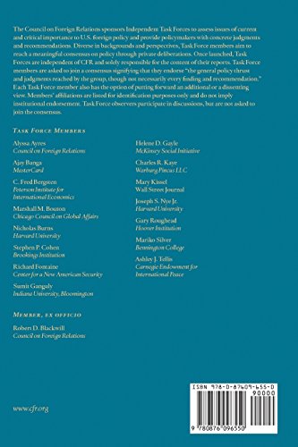 Working With a Rising India: A Joint Venture for the New Century (Task Force Reports),Used