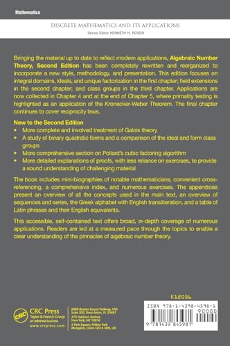 Algebraic Number Theory (Discrete Mathematics and Its Applications),Used