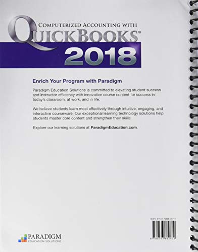 Computerized Accounting with QuickBooks 2018 and SNAP,Used