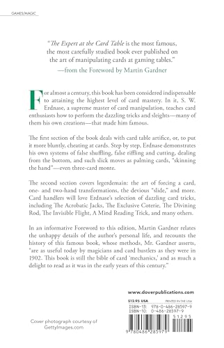 The Expert at the Card Table: The Classic Treatise on Card Manipulation (Dover Magic Books),Used