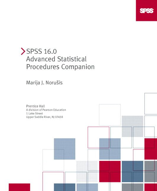 SPSS 16.0 Advanced Statistical Procedures Companion,Used