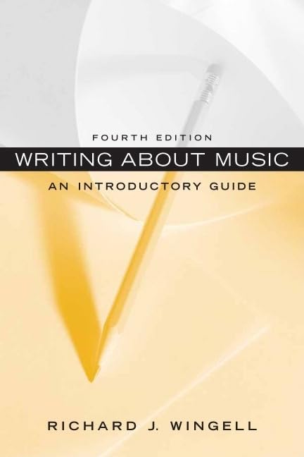 Writing About Music: An Introductory Guide,Used