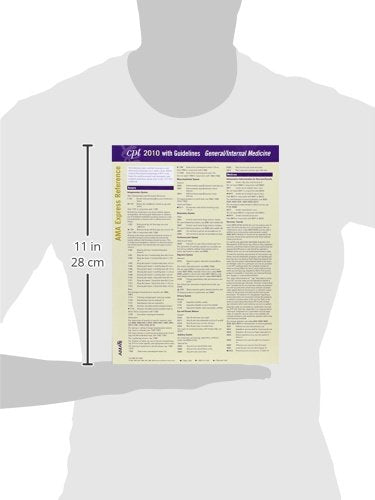 CPT 2010 Express Reference Coding Card General/Internal Medcine (AMA Express Reference),Used