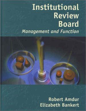 Institutional Review Board: Management and Function,Used