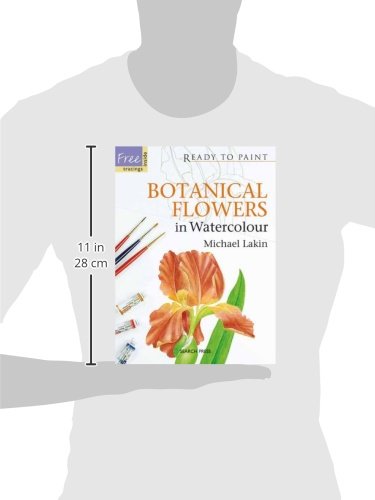 Botanical Flowers in Watercolour (Ready to Paint),Used