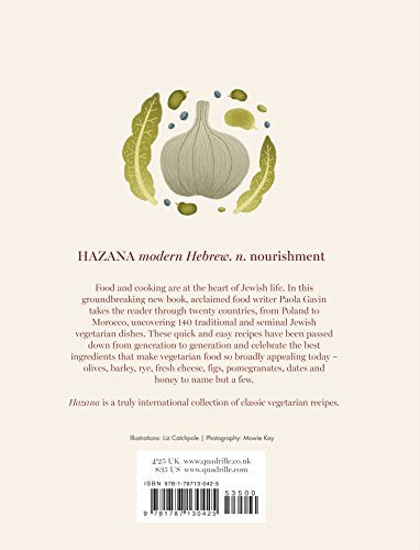 Hazana: Jewish Vegetarian Cooking,New