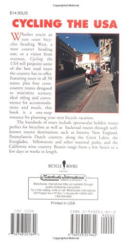 Cycling the USA: Bicycle Touring Nationwide (The Active Travel Series),Used