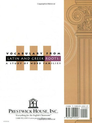 Vocabulary from Latin and Greek Level IX,Used