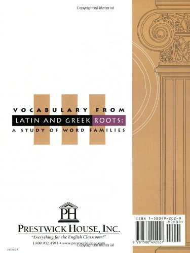 Vocabulary from Latin and Greek Level IX,Used