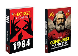 1984 And The Communist Manifesto :- Mixed Bestseller Collection, The Communist Manifesto Complete Text, World Literature Political Science Classics | Pack Of 2 Books