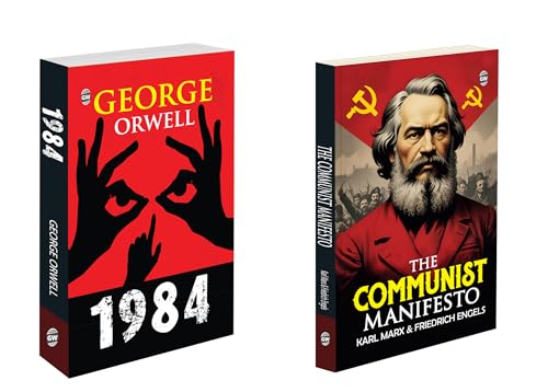 1984 And The Communist Manifesto :- Mixed Bestseller Collection, The Communist Manifesto Complete Text, World Literature Political Science Classics | Pack Of 2 Books
