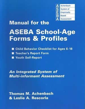 Manual For The Aseba Schoolage Forms & Profiles,Used