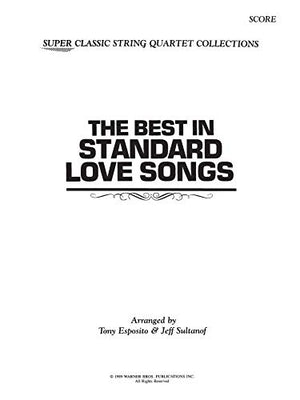The Best in Standard Love Songs: Full Score & Parts (Classic String Quartets),Used