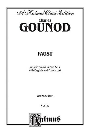 Faust: French, English Language Edition, Vocal Score (Kalmus Edition) (French Edition),Used