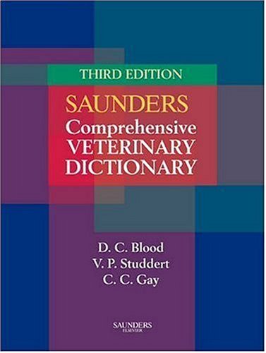 Saunders Comprehensive Veterinary Dictionary (Soft Cover),Used