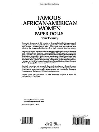 Famous AfricanAmerican Women Paper Dolls (Dover Paper Dolls),Used