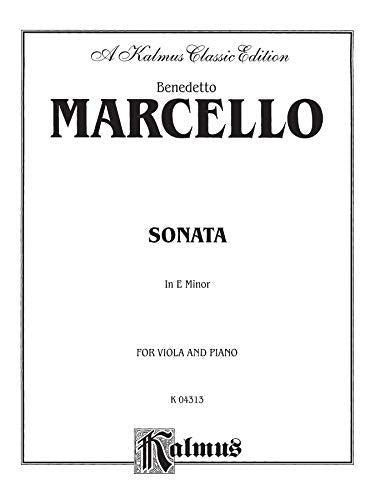 Sonata in E Minor: For Viola and Piano,Used