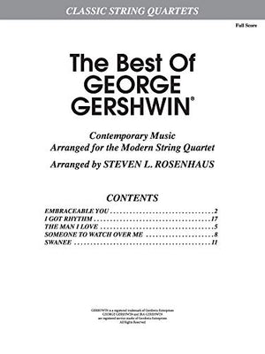 The Best of George Gershwin: Full Score & Parts (Classic String Quartets),Used