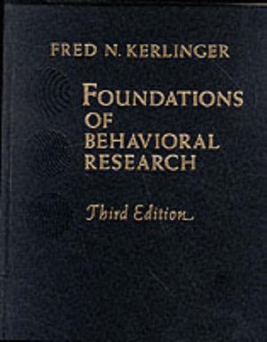 FOUNDATIONS BEHAV RESEARCH 3/E,Used
