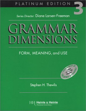 Grammar Dimensions 3, Platinum Edition: Form, Meaning, And Use,New