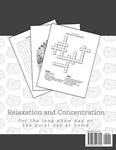 The Dressage Rider Activity Book: Word Search Crosswords Word Scramble Fun Puzzles for the Dressage Rider  Horse Show Gift for R,Used
