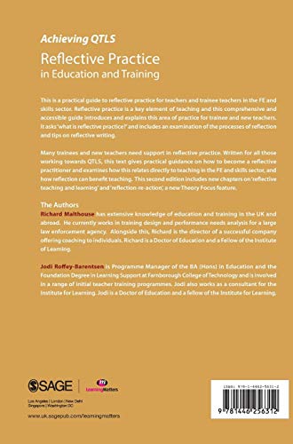 Reflective Practice in Education and Training (Achieving QTLS Series),Used