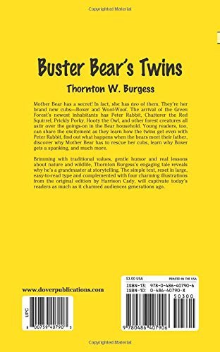 Buster Bear's Twins (Dover Children's Thrift Classics),Used