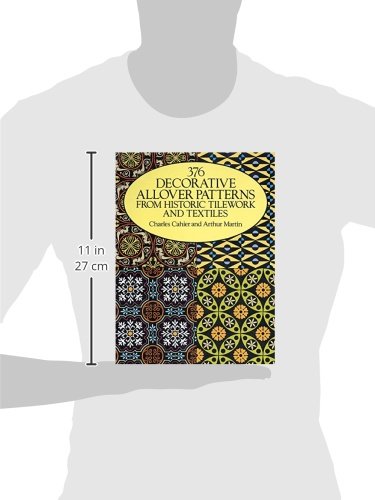 376 Decorative Allover Patterns From Historic Tilework And Textiles (Dover Pictorial Archive),Used