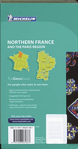 Michelin Green Guide Northern France & Paris Region, 7e (Green Guide/Michelin),Used