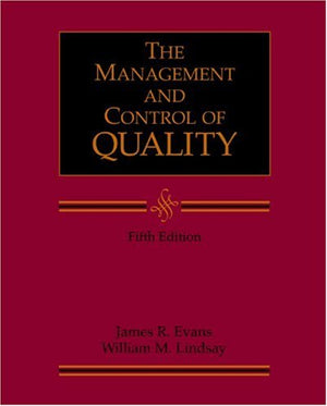 Management And The Control Of Quality With Student Cdrom,Used