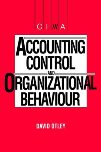 Accounting Control And Organisational Behaviour,New