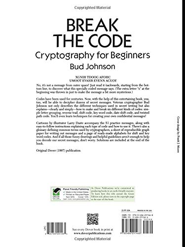 Break the Code: Cryptography for Beginners (Dover Kids Activity Books),Used