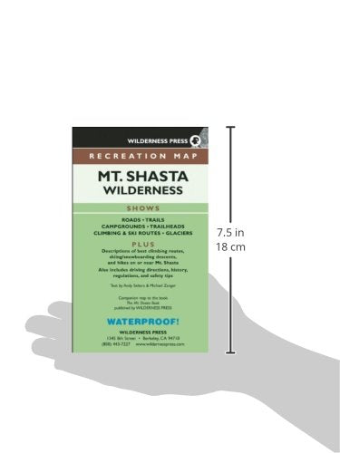 Map Mt. Shasta Wilderness Recreation