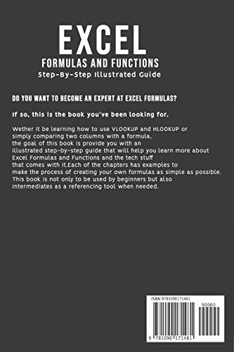 Excel Formulas and Functions: For Complete Beginners, StepByStep Illustrated Guide to Master Formulas and Functions,Used