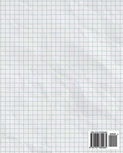 5x5 8x10 Sheets Graph Grid Paper: Book for Engineering Sheets, Floorplans, Science Formulas, Gaming & More!,Used