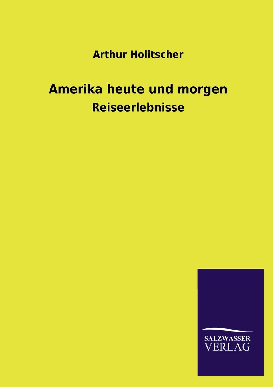Amerika heute und morgen (German Edition),Used