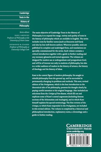 Prolegomena to Any Future Metaphysics: That Will Be Able to Come Forward as Science: With Selections from the Critique of Pure R,Used