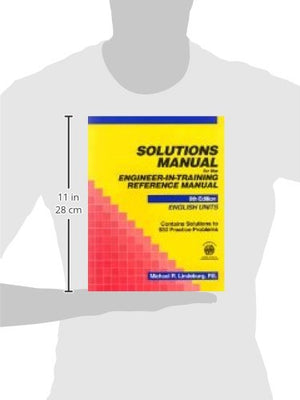 Solutions Manual for the EngineerInTraining Reference Manual: English Units,Used